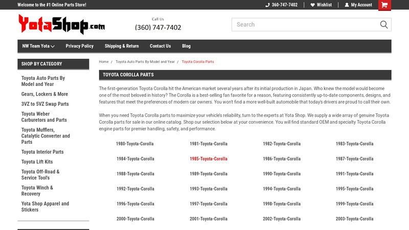 Toyota Corolla Parts for Sale toyota corolla car parts for sale