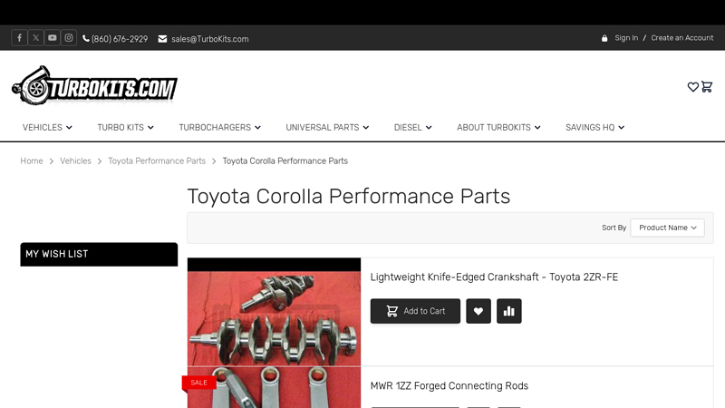 Toyota Corolla Performance Parts - Vehicles toyota corolla aftermarket parts