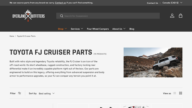 Toyota FJ Cruiser Parts fj cruiser auto parts