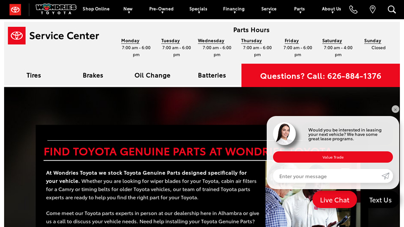 Toyota Genuine Parts toyota parts los angeles