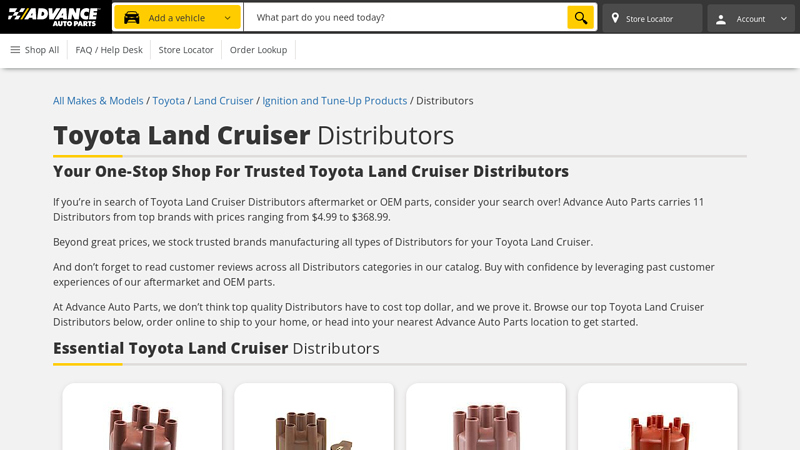 Toyota Land Cruiser Distributors toyota land cruiser auto parts