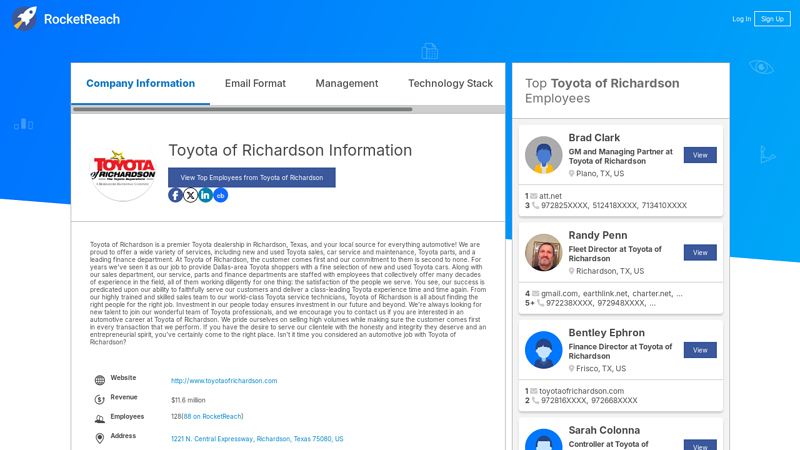 Toyota of Richardson Information toyota of richardson parts