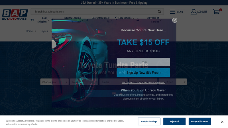 Toyota Tundra parts toyota tundra factory parts