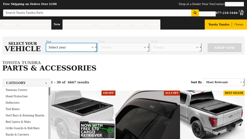 Toyota Tundra Parts & Accessories tundra truck parts