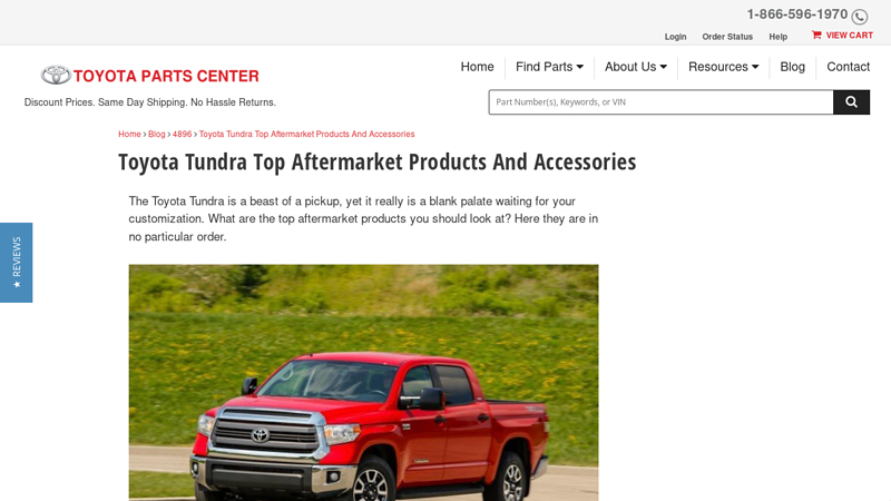 Toyota Tundra Top Aftermarket Products And Accessories aftermarket auto parts for toyota tundra