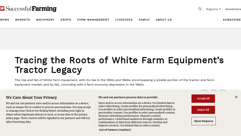 Tracing the Roots of White Farm Equipment's Tractor Legacy white tractor parts