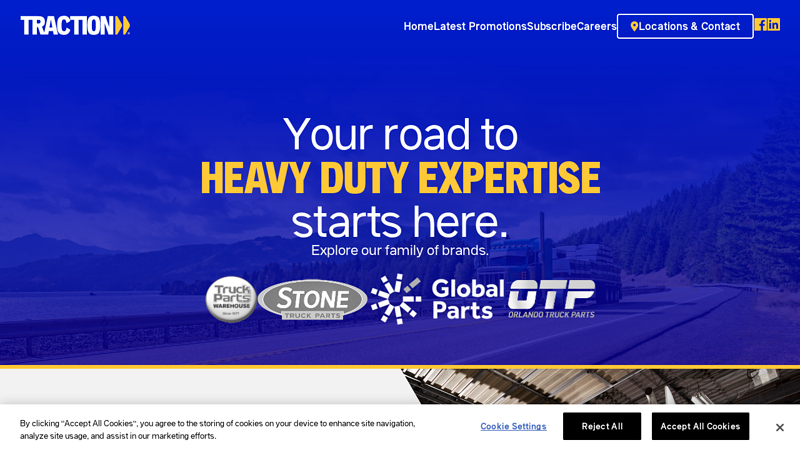 Traction traction truck parts