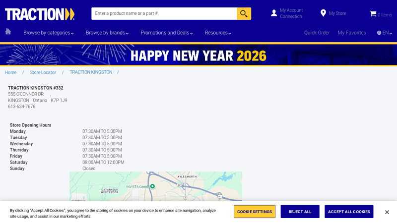 TRACTION KINGSTON auto parts kingston ontario