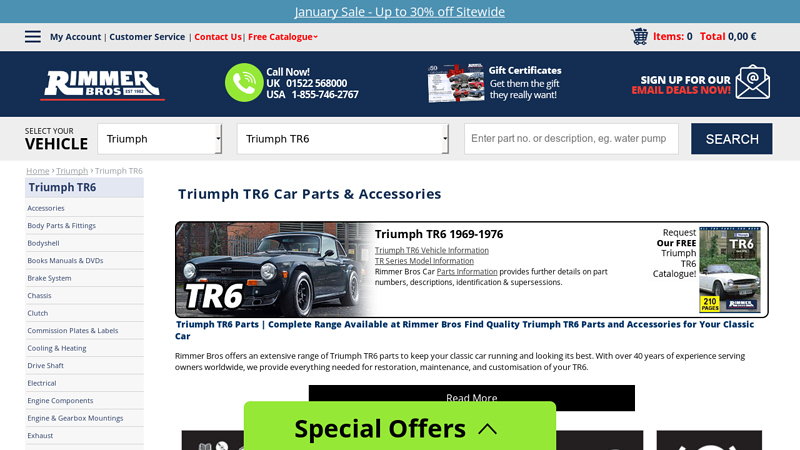 Triumph TR6 Parts tr6 car parts