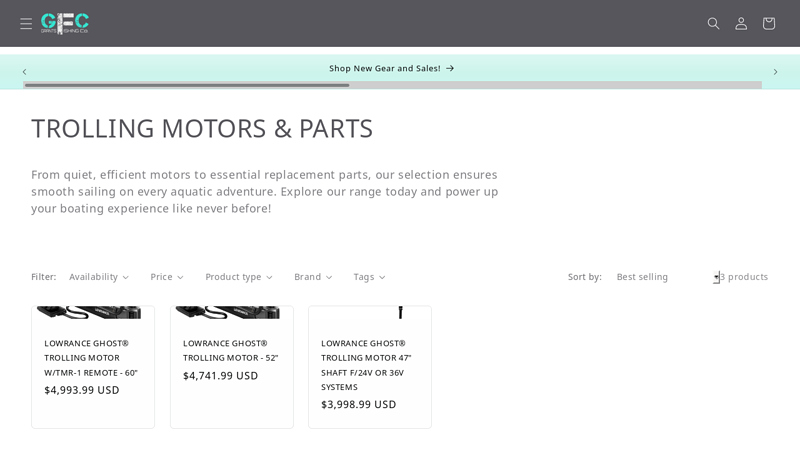 TROLLING MOTORS & PARTS lowrance ghost trolling motor parts