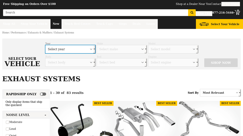 Truck Exhaust Systems semi truck exhaust parts