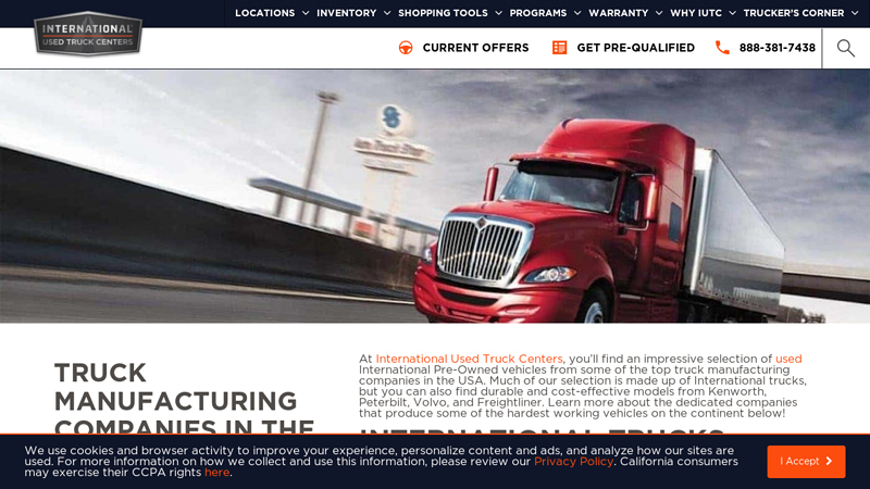 Truck Manufacturing Companies USA us truck parts & sales