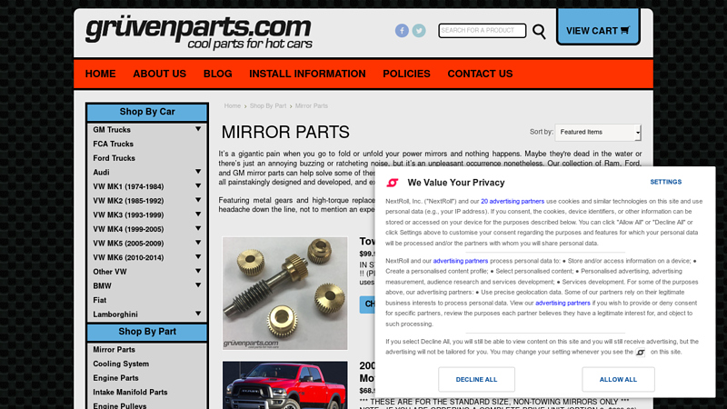 Truck Mirror Parts for Sale car mirror parts