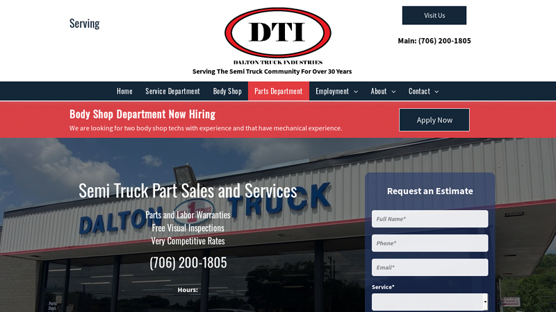 Truck Parts Sales and Services dti truck parts