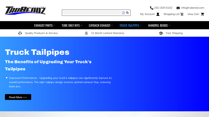 Truck Tailpipes tractor trailer exhaust parts