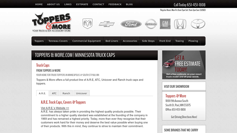 Truck Toppers are truck cap replacement parts