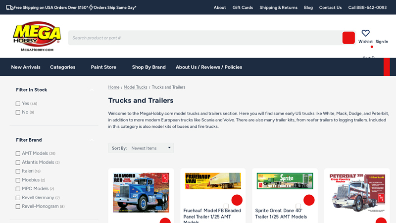 Trucks and Trailers resin model truck parts