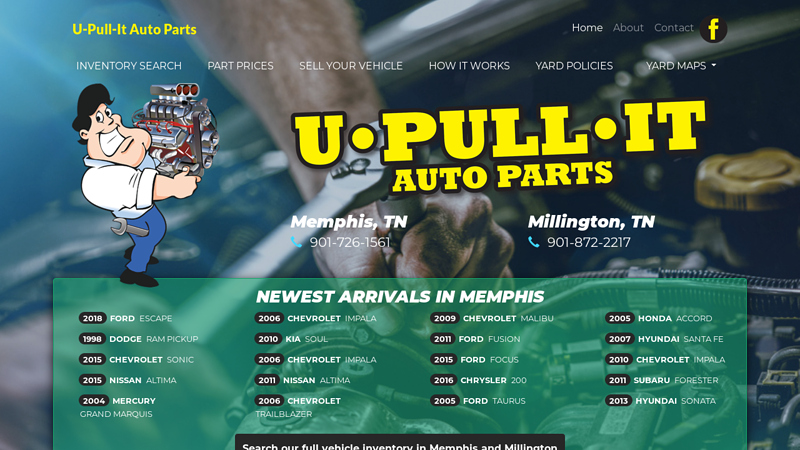 U pull a part memphis car parts