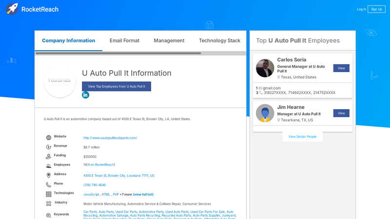 U Auto Pull It Information uautopullit auto parts