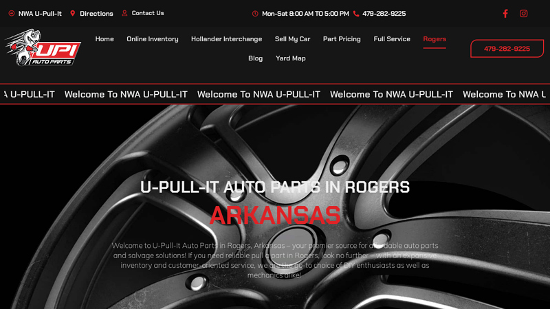 U Pull It Auto Parts in Rogers, Arkansas u-pull-it auto parts