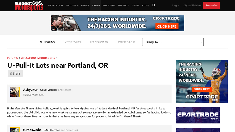 U-Pull-It Lots near Portland, OR used auto parts portland oregon