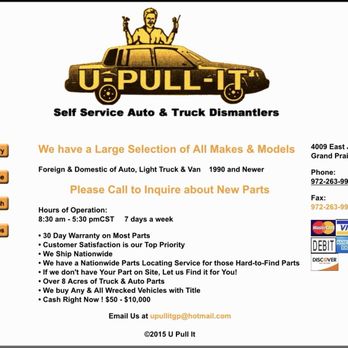 U-Pull-It.Com Car Parts guide
