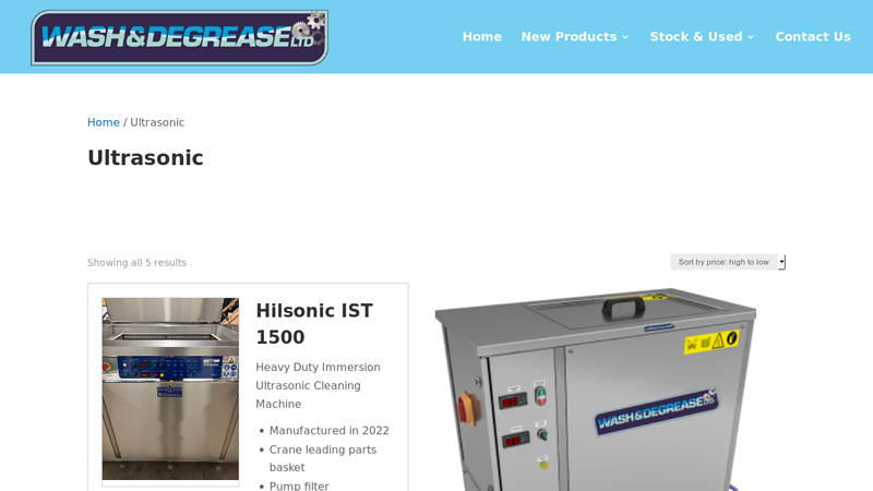 Ultrasonic ultrasonic cleaner for car parts