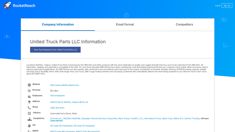 United Truck Parts LLC Information united truck parts llc