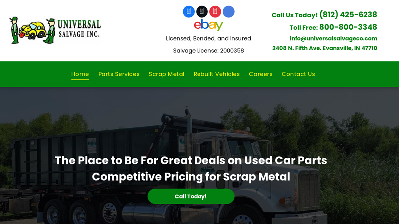 Universal Salvage Inc.: Salvage Yard used auto parts indiana
