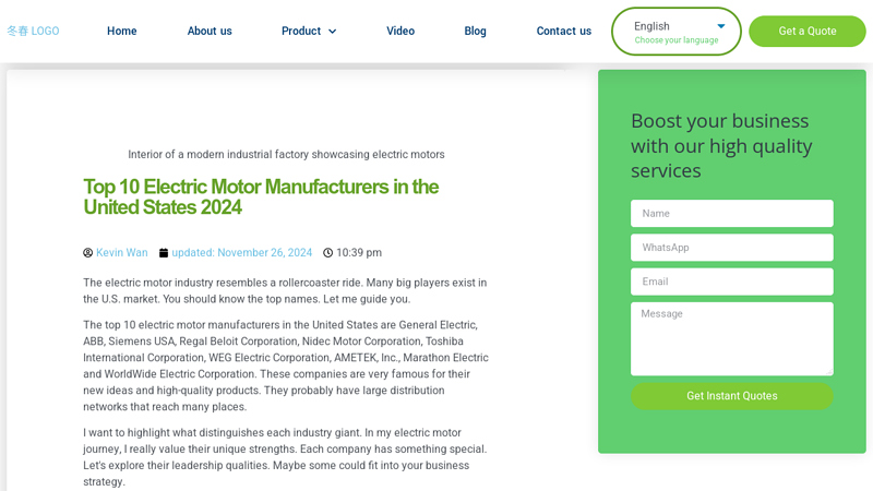 U.S. Electric Motor Manufacturers Unveiled north american electric motor parts