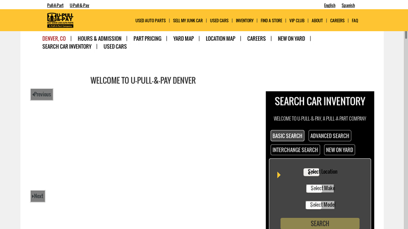 Used Auto Parts & Cars at Denver's #1 Junkyard u pull and save auto parts used cars