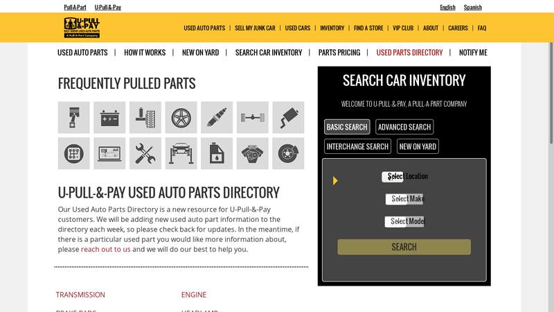 Used Auto Parts Directory pull-a-part knoxville used cars