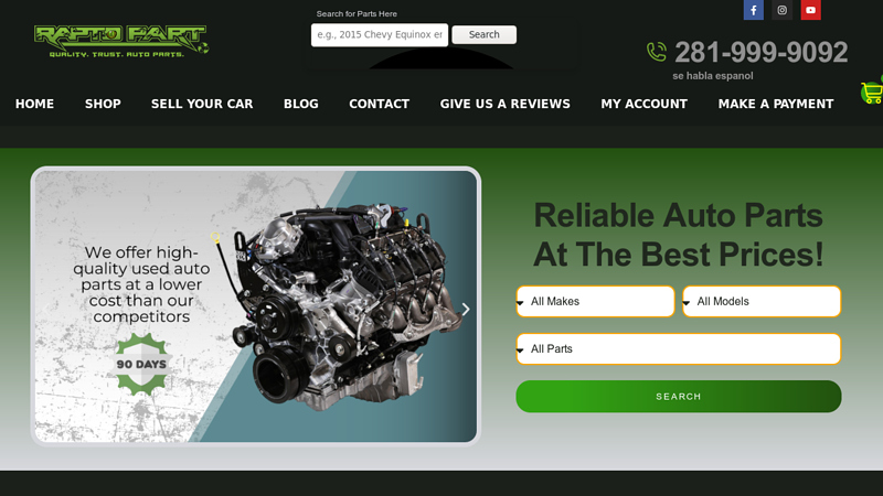 Used Auto Parts in Houston, TX cheap auto parts houston