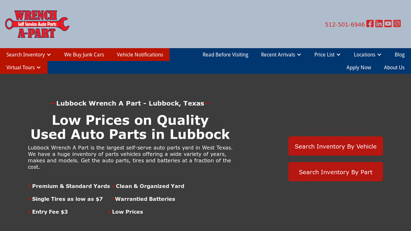 Used Auto Parts in Lubbock used auto parts lubbock