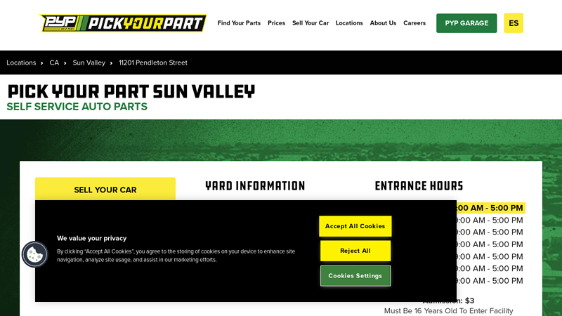 Used Auto Parts in Sun Valley 91352 auto parts cerca de mi ubicación