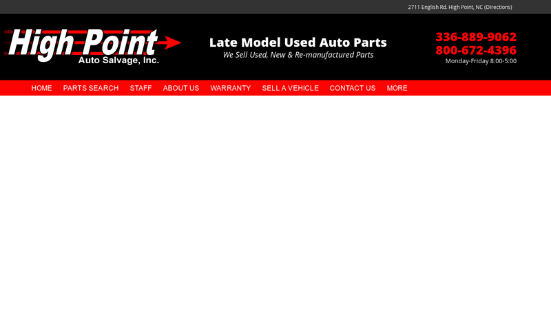 Used Auto Parts Prices in NC charlotte used auto parts