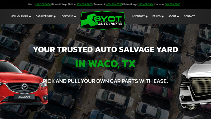 Used Auto Parts Store Near Me in Waco, TX auto parts waco tx