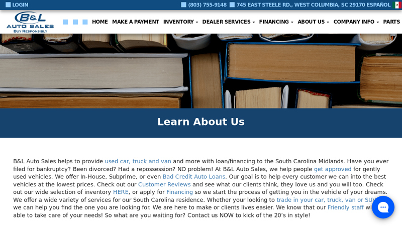 Used BHPH Cars West Columbia SC, Bad Credit ... b&l auto parts