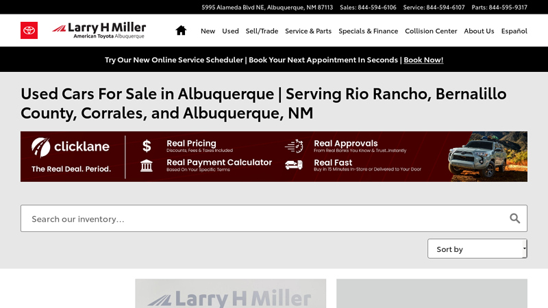 Used Cars For Sale in Albuquerque american toyota albuquerque parts