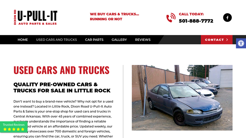 Used Cars Little Rock dixon road u pull it auto parts & sales