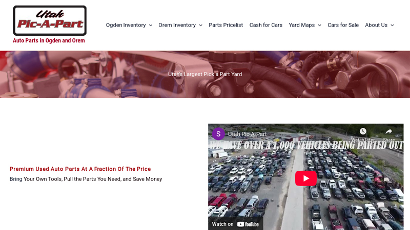 Utah Pic used auto parts salt lake city