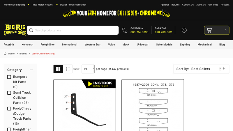 Valley Chrome Plating Truck Accessories chrome auto parts