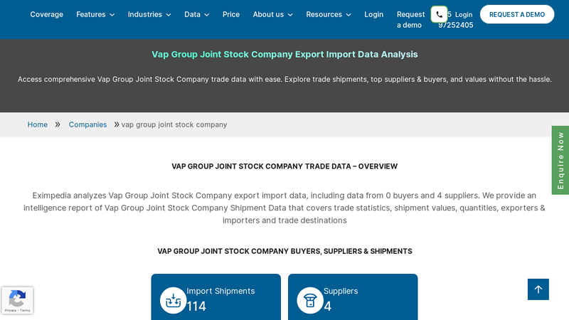 Vap Group Joint Stock Company Export Import Data Analysis vap auto parts