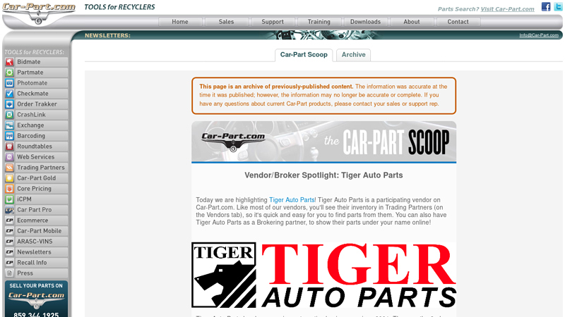 Vendor/Broker Spotlight tiger auto parts