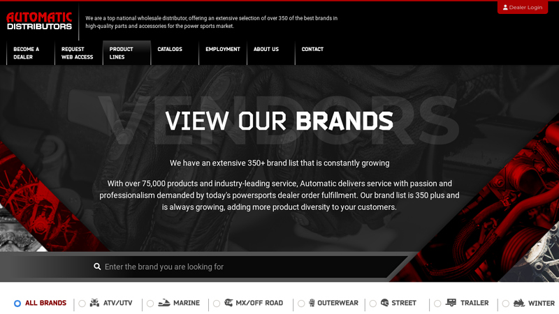 View Our Vendors auto trail parts