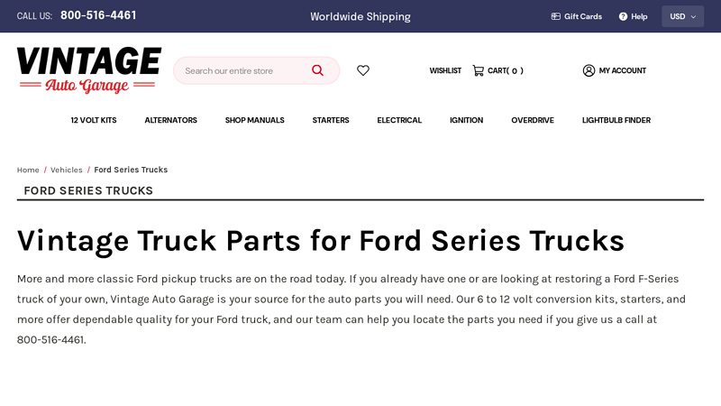 Vintage Truck Parts for Ford Series Trucks 1964 ford f100 parts