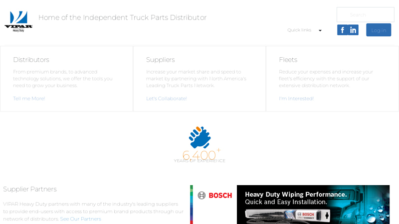 VIPAR Heavy Duty sell truck for parts