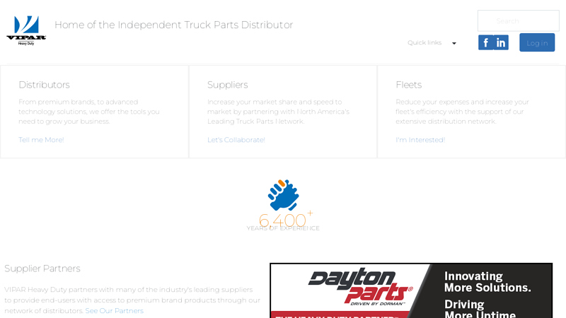 VIPAR Heavy Duty aftermarket semi truck parts