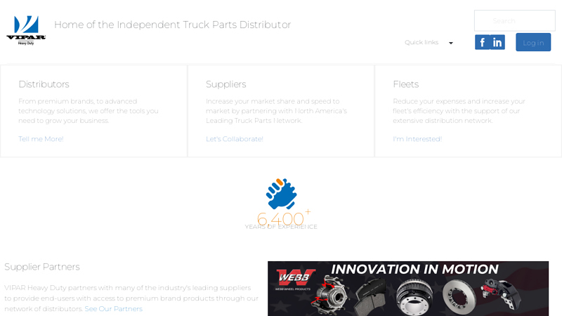 VIPAR Heavy Duty new life truck parts