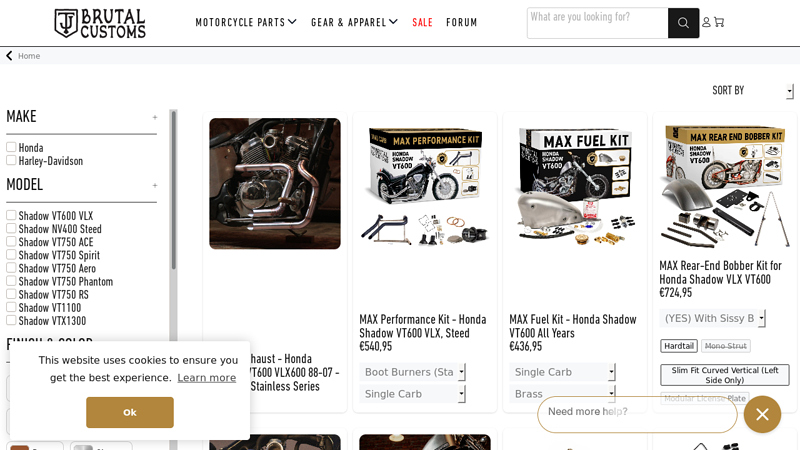 VLX 600 Custom Parts honda shadow 600 parts